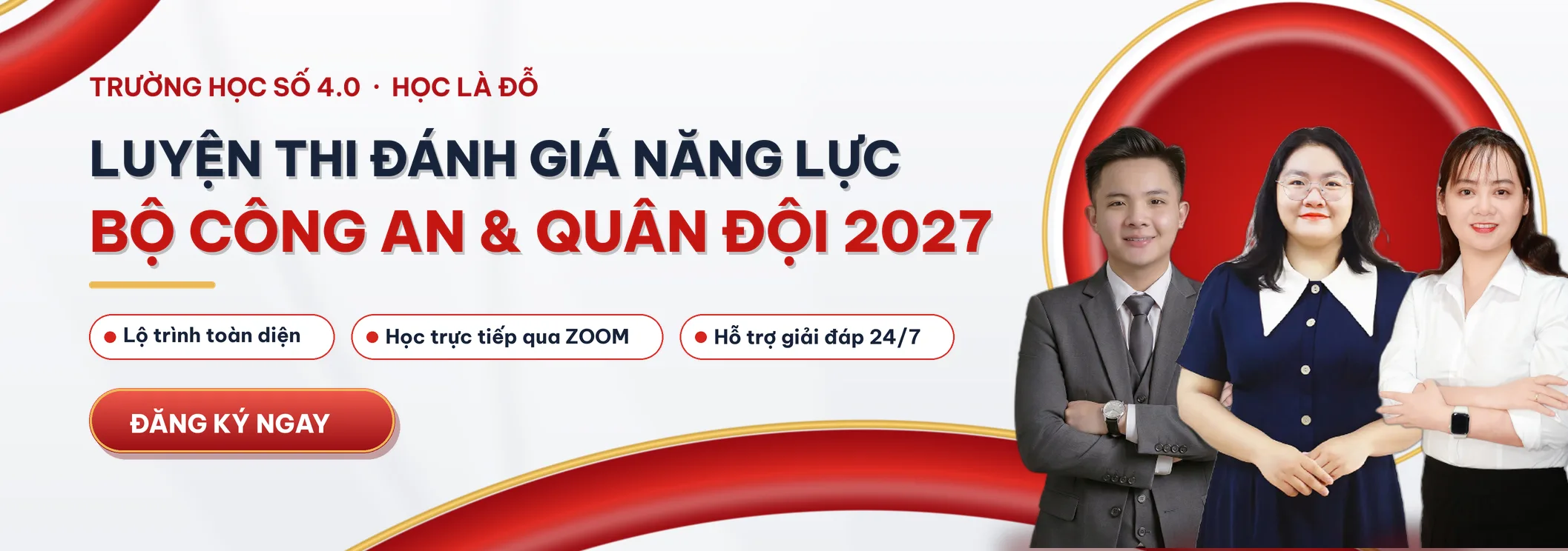Luyện thi Đánh giá năng lực Bộ Công an & Quân đội 2027 cùng THS4.0